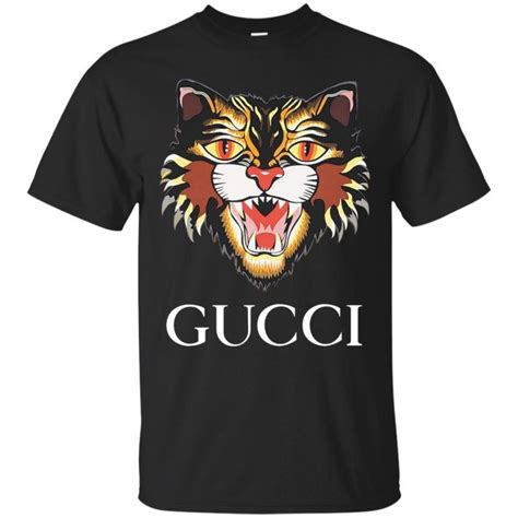 gucci tiger collar shirt replica|angry cat t shirt gucci.